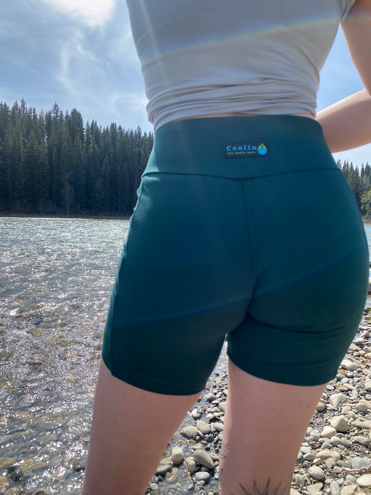 Bamboo Biker Shorts w/ Pockets - Women's